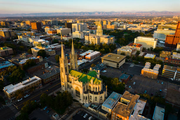 istock Sunrise above Cathedral Basilica of the Immaculate Conception 1355859124