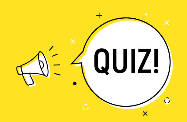 ilustrações de stock, clip art, desenhos animados e ícones de quiz alert loudspeaker pop vector icon. answer quiz question game marketing background - question mark audio