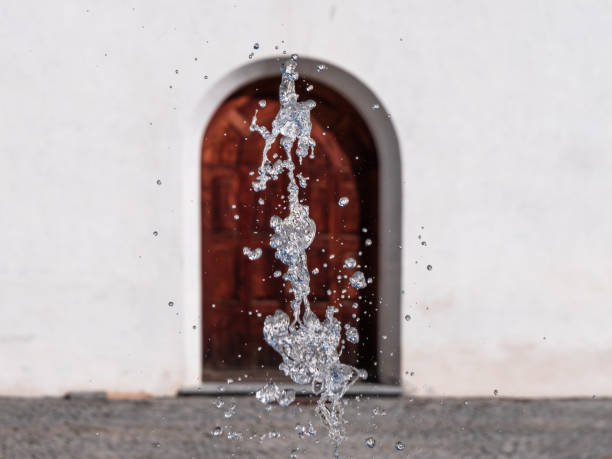 istock Water jet of a fountain 1355866576