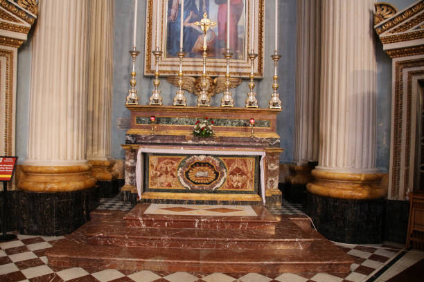 istock Interior view of the Rotunda of Mosta, Malta 1355867921