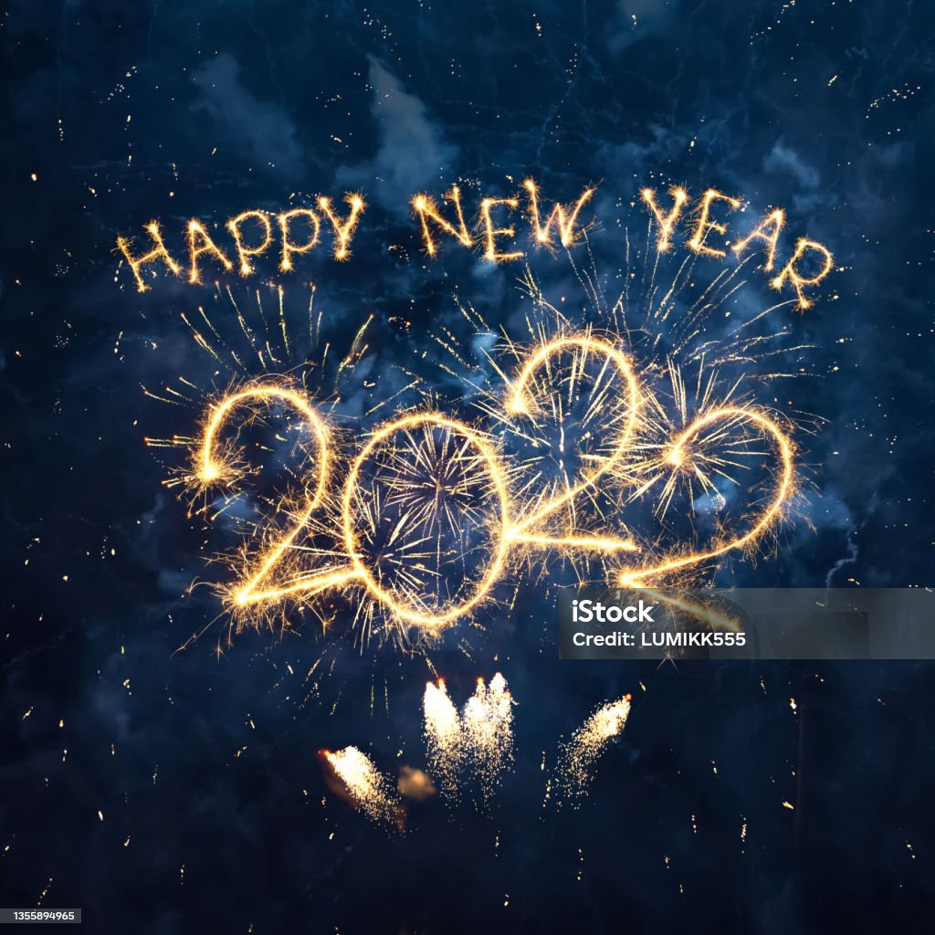 Happy New Year 2022 - Royalty-free Yeni yıl gecesi Stok görsel