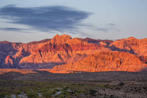 istock Sunrise colors in Red Rock Canyon 1355902654