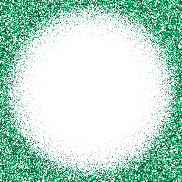 istock Green glitter background texture abstract light design nature merry christmas and happy new year holiday card celebration sparkle light blur bright art backdrop. eps 10 1355902932
