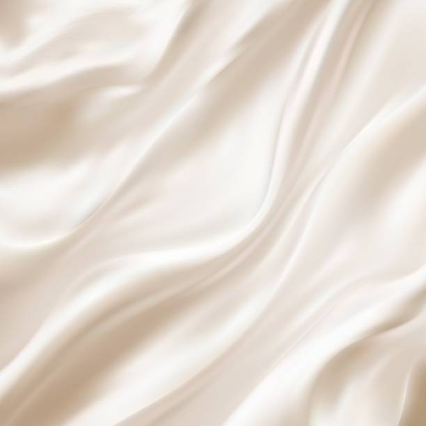 istock Crumpled and wavy, luxury red silk or satin fabric with smooth surface area 3d realistic abstract background with copy space. Delicate velvet texture, silky textile, elegant tissue illustration. eps 10 1355902989