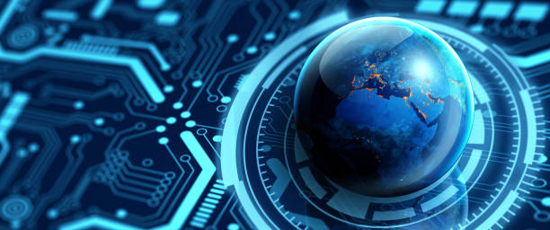 istock Global Business and Network connection concept. Elements furnished by NASA. 3D Rendering. 1355907480