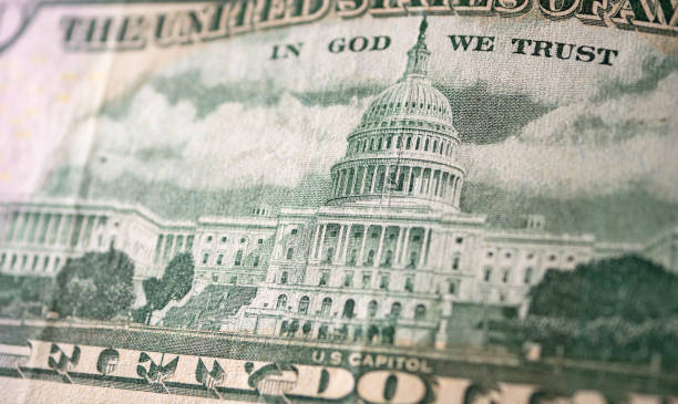 istock Close up of U.S. Dollar Currency 1355923635