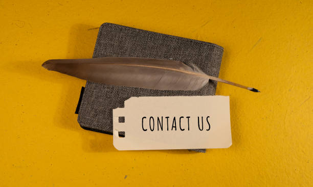 istock Close up of Contact Us Word 1355924351