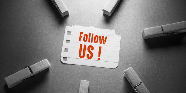 istock Follow Word , Business Concept Idea 1355924578