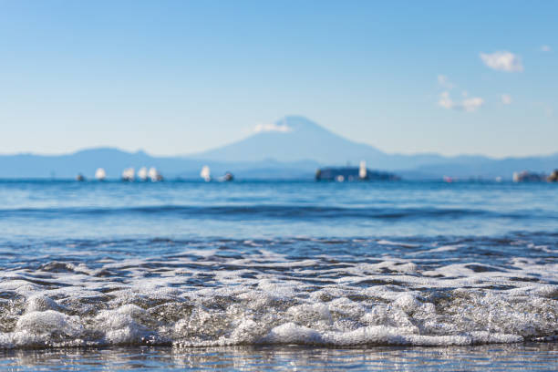 Fuji mountain shot from Zushi Coast