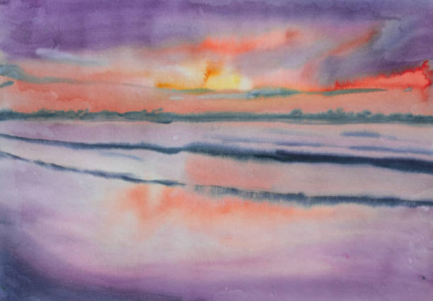 istock Watercolor painting on paper 1355934050