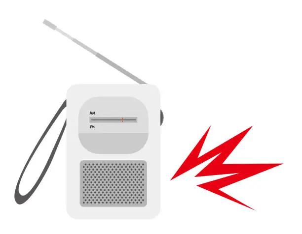 Vector illustration of Radio. Icon. Vector illustration.