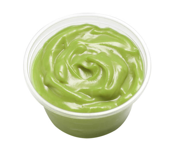 istock Thai pandan custard isolated on white background 1355942971