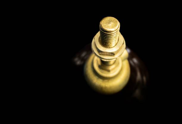 istock Macro shot of transformer bushings having Hv side output terminal. 1355945033