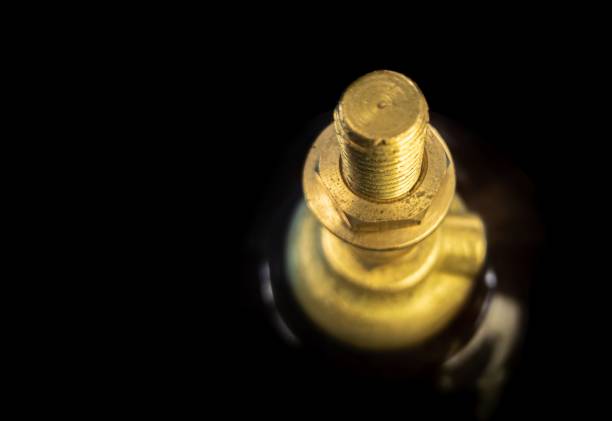 istock Macro shot of transformer bushings having Hv side output terminal. 1355945591