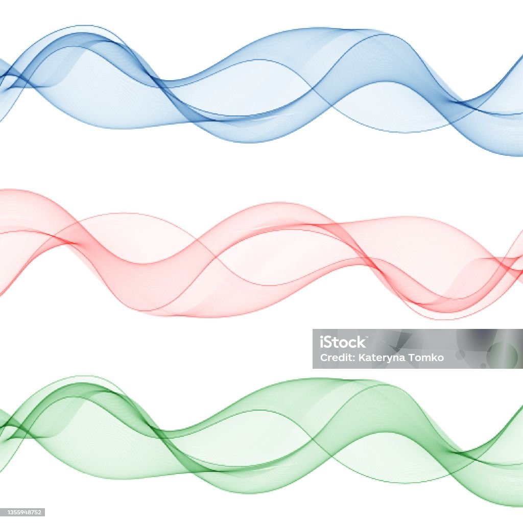 Wave Design Vector Boxes Set Of Vector Colored Waves Stream Wave Design Element Eps 10 Stock ...