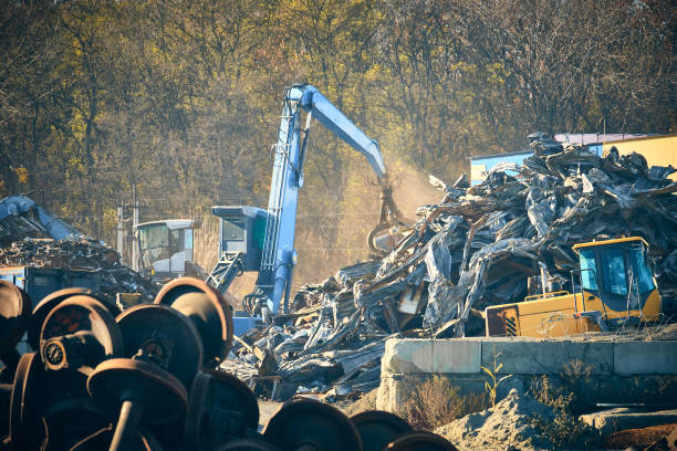 istock Machinery at scrap metal yard 1355950706