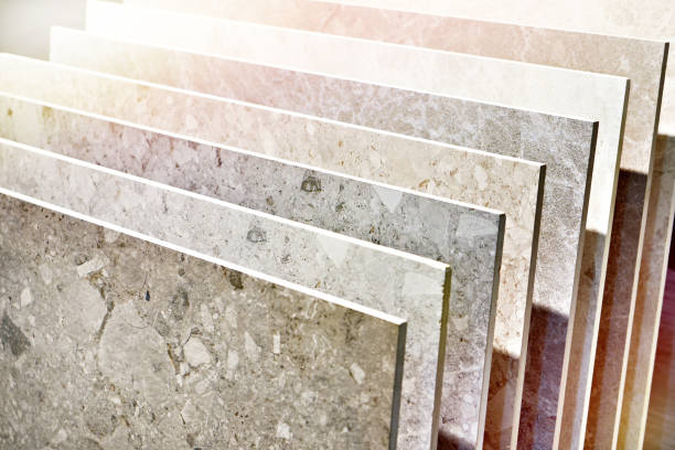 istock Panels on floor and walls in store 1355950860