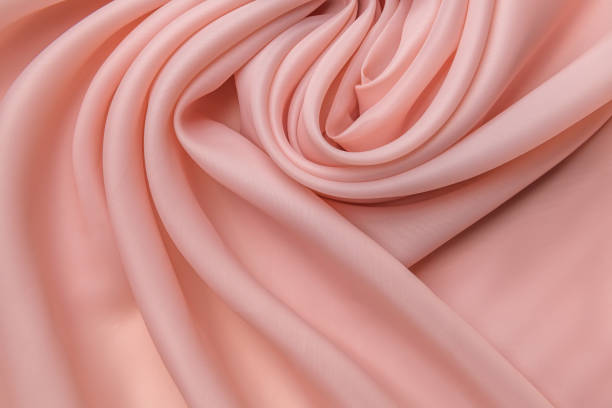istock Silk fabric, matte organza 