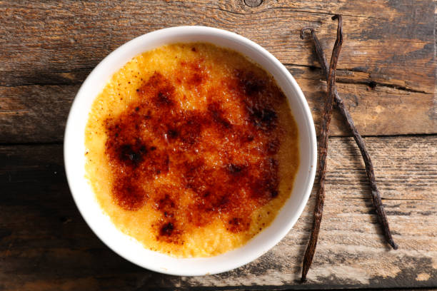 istock creme brulee- french dessert, custard cream with caramel 1355958806