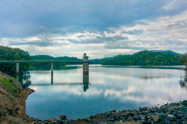 Copperlode Dam water reservoir view near Cairns in Tropical North Queensland, Australia