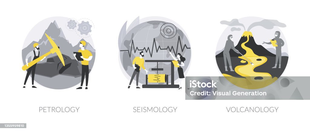 Geology Science Abstract Concept Vector Illustrations Stock ...