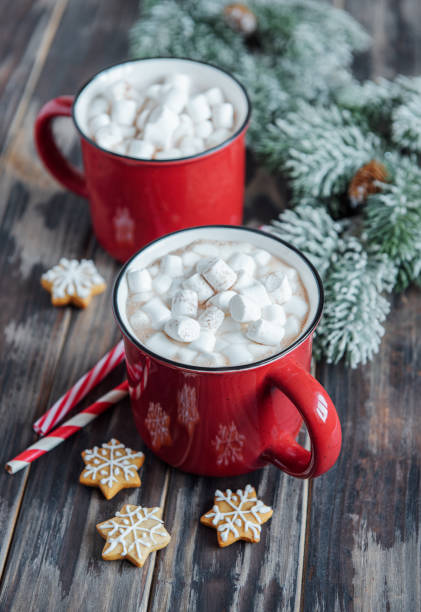 istock Christmas hot cocoa  in the red cup 1355959995
