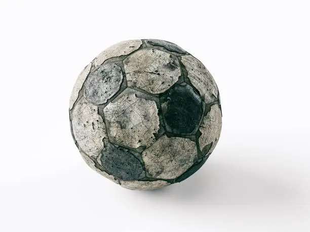 Photo of Old torn soccer ball