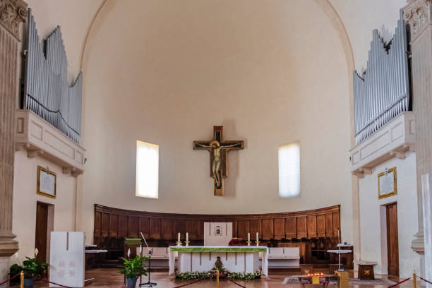 Giotto's Crucifix in the Malatesta Temple, the Rimini cathedral