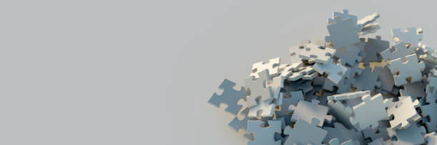 istock Jigsaw game and business strategy 1355967671
