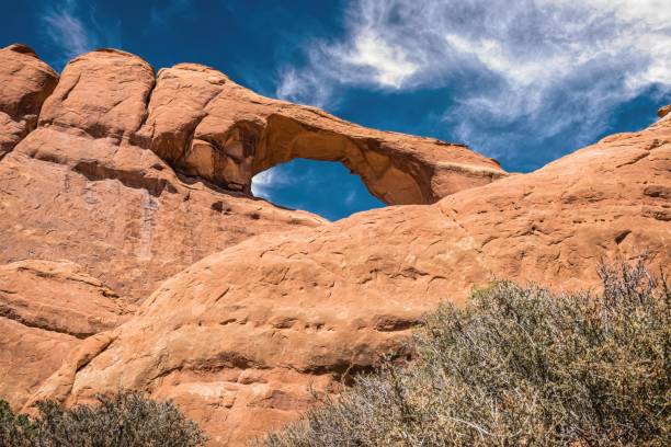 istock Horizontal arch in Arches National Park, Utah, USA 1355968009