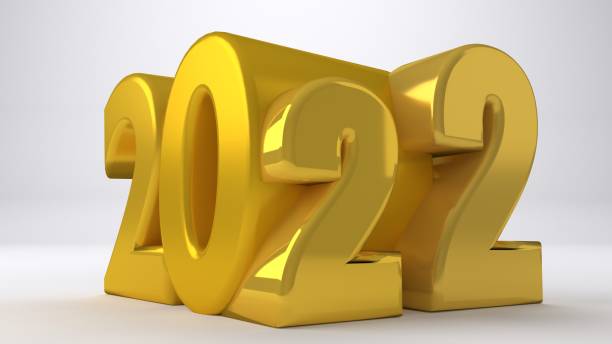istock Christmas Greeting Card Background with 2022 Title 1355969212