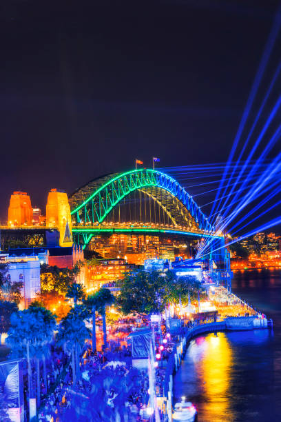 istock Syd Vivid 19 circ quay bridge 1355972356
