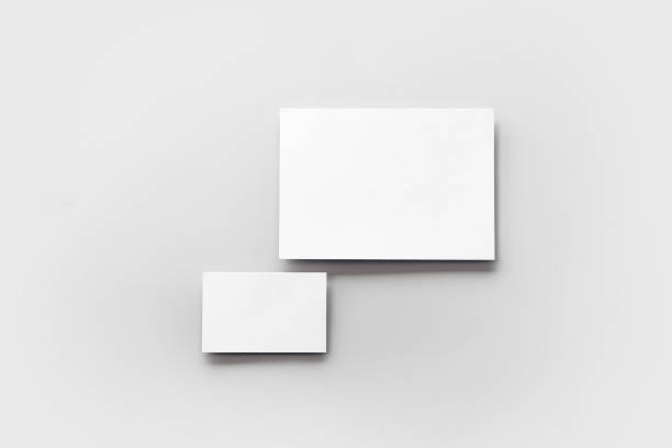 istock Modern business card mockup template on gray background 1355980781