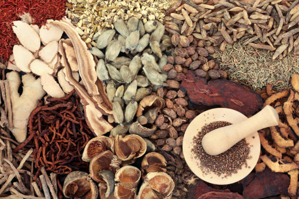 istock Preparing Chinese Herbal Medicine with Herbs and Spices 1355982083
