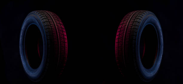 Car Wheel. Concept design. 3D render.