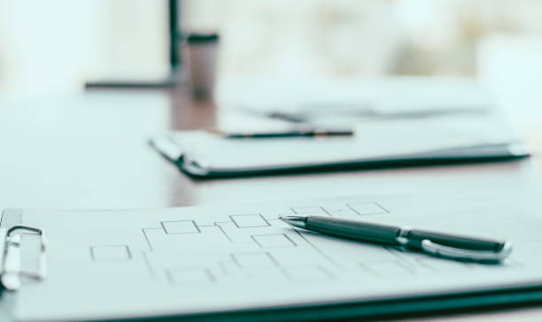 istock close up. marketing scheme on the office Desk 1355989348