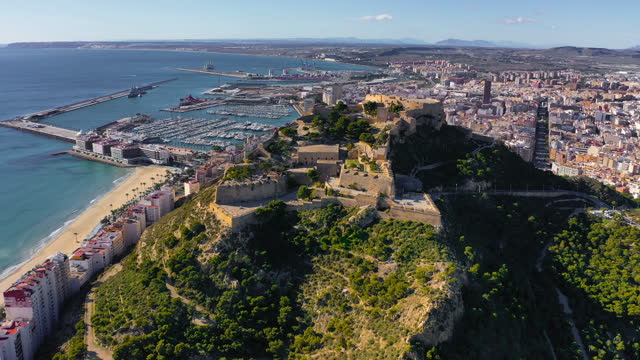 Aerial views of Alicante