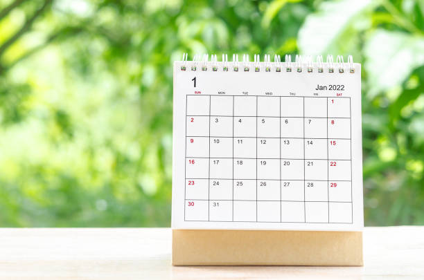 istock January 2022 Calendar desk for organizer to plan and reminder 1355995403