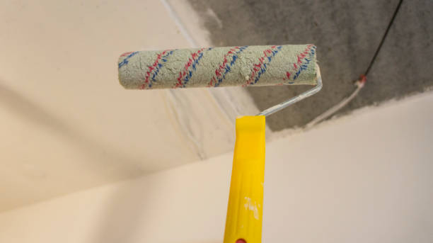 istock Painting works, painting the wall with a paint roller 1355997810