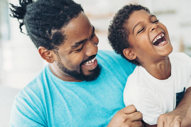 istock Father and son happy together 1355999113