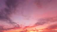 istock Colorful red pink sunrise cloud on pastel purple blue sky 1356002889
