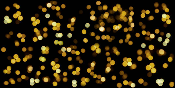 istock christmas garlands on black, Christmas lights overlay 1356005164