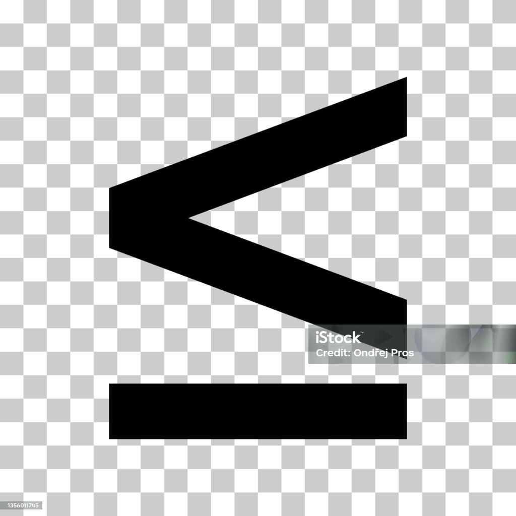 Kleiner Oder Gleich Mathematiksymbol Bildungsmathesymbol ...