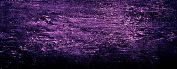 dark purple grunge abstract concrete wall texture background, panoramic background