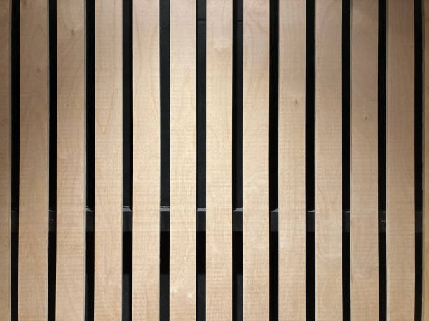 istock Wooden planks on wall. Interior decoration texture. 1356022186