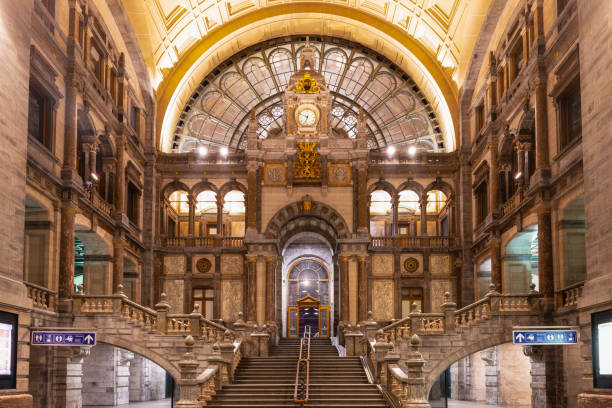 istock Hall of the Central Railway Station in Antwerp 1356025100