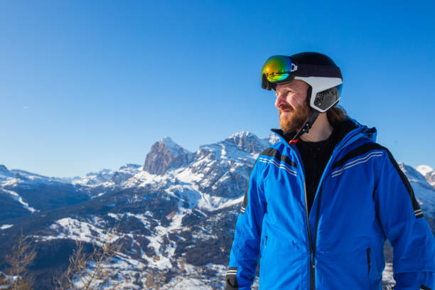 istock Happy skier on slope at Cortina 1356026285