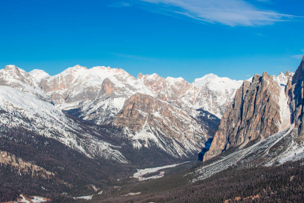 istock Dolomities winter mountains ski resort 1356026472