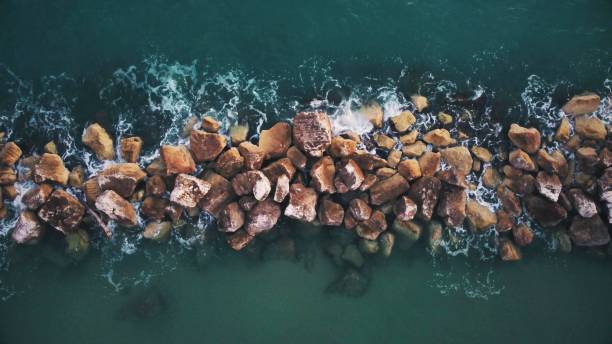 istock A top view of a breakwater 1356031813