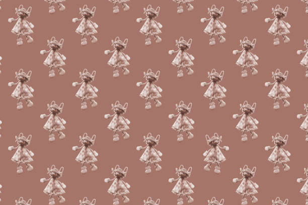 Christmas Toy- flat seamless pattern for Christmas wrapping paper concept